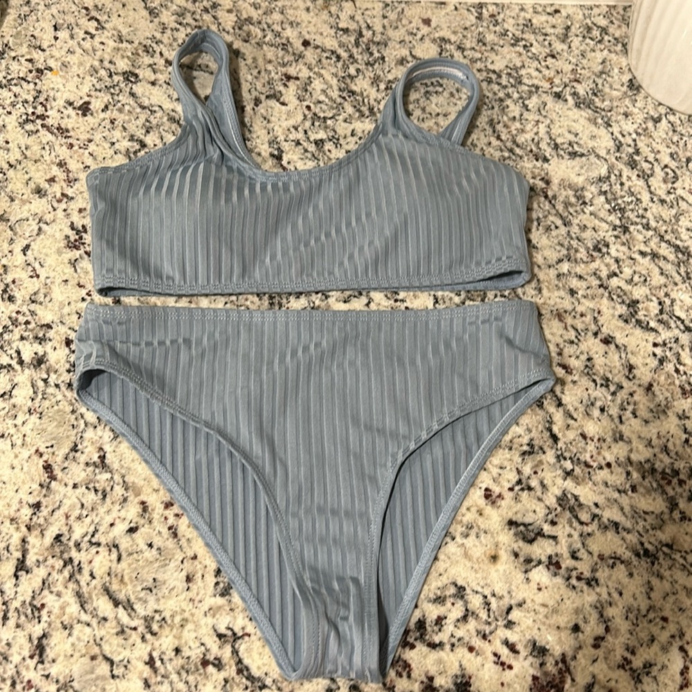 SHIEN Light Blue ribbed Medium Rize SIZE: Medium